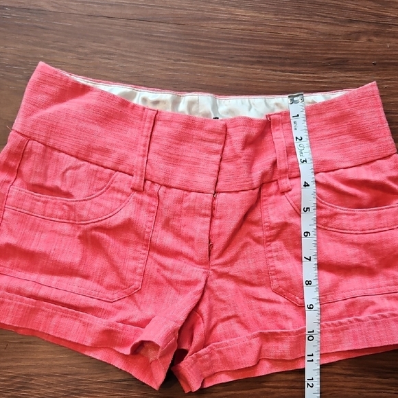 Pink High Waist Shorts - JUNIORS Size 5 - Picture 8 of 8